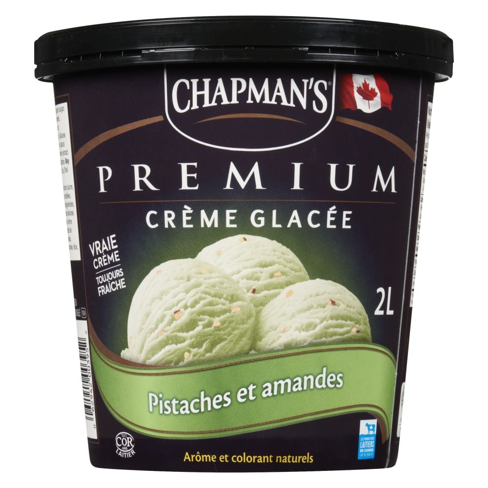 Chapman's Crème glacée premium pistache et amandes 2L