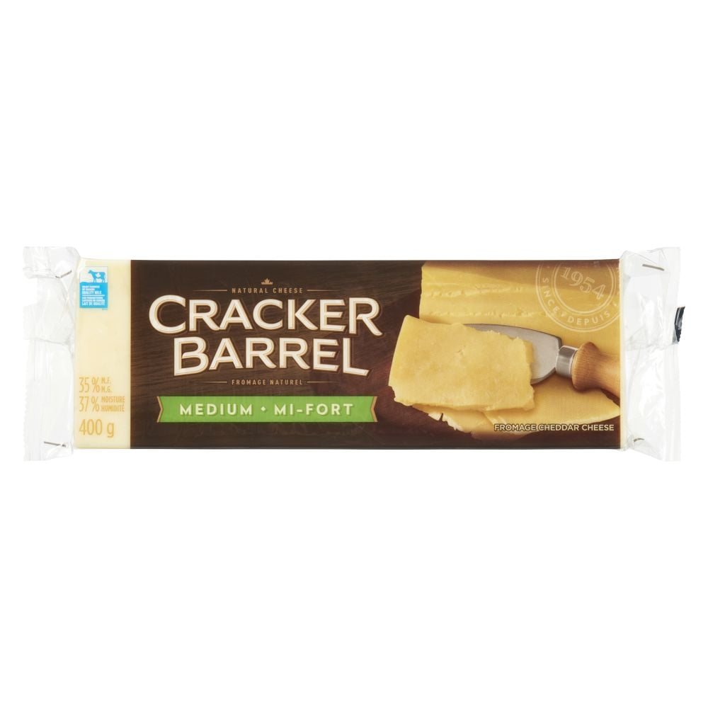 Cracker Barrel Medium White Cheddar 400g