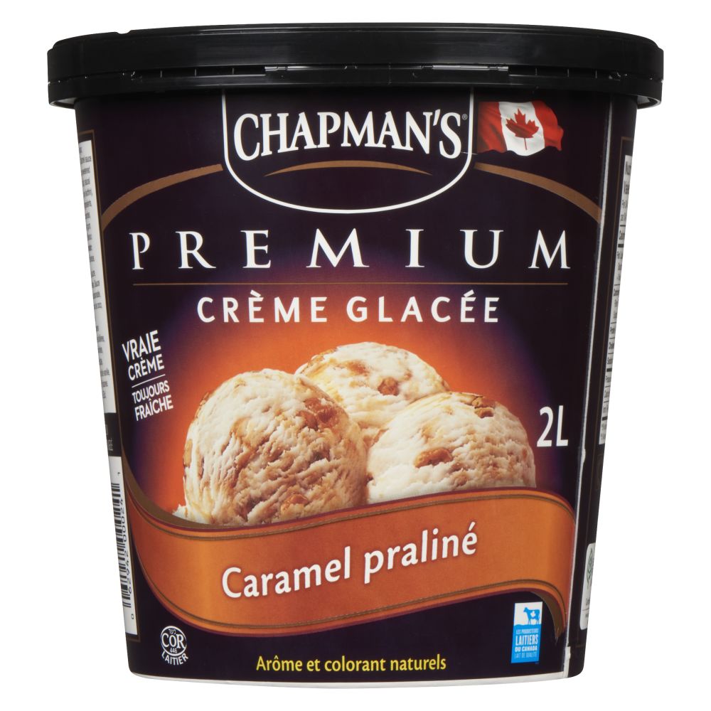 Chapman's Crème glacée premium caramel praliné 2L