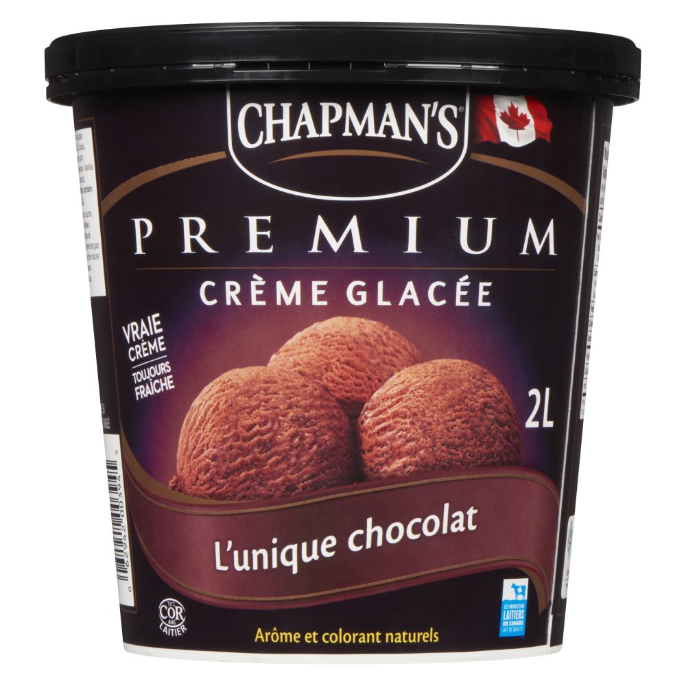 Chapman's Crème glacée premium l'unique chocolat 2L
