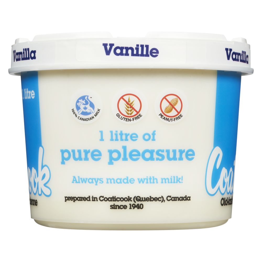 Coaticook Vanilla Old-Fashioned Ice Milk 1L