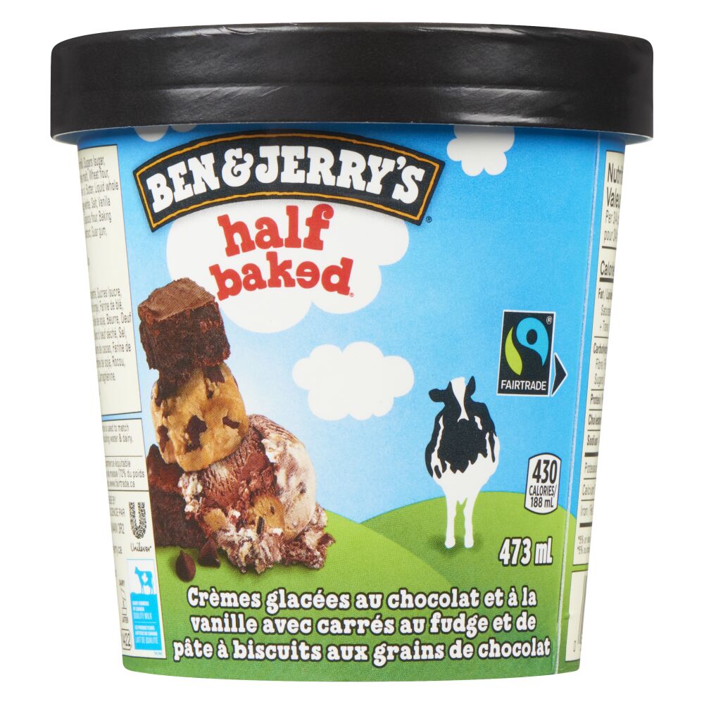 Ben & Jerry's Crème Glacée Half Baked 473ml