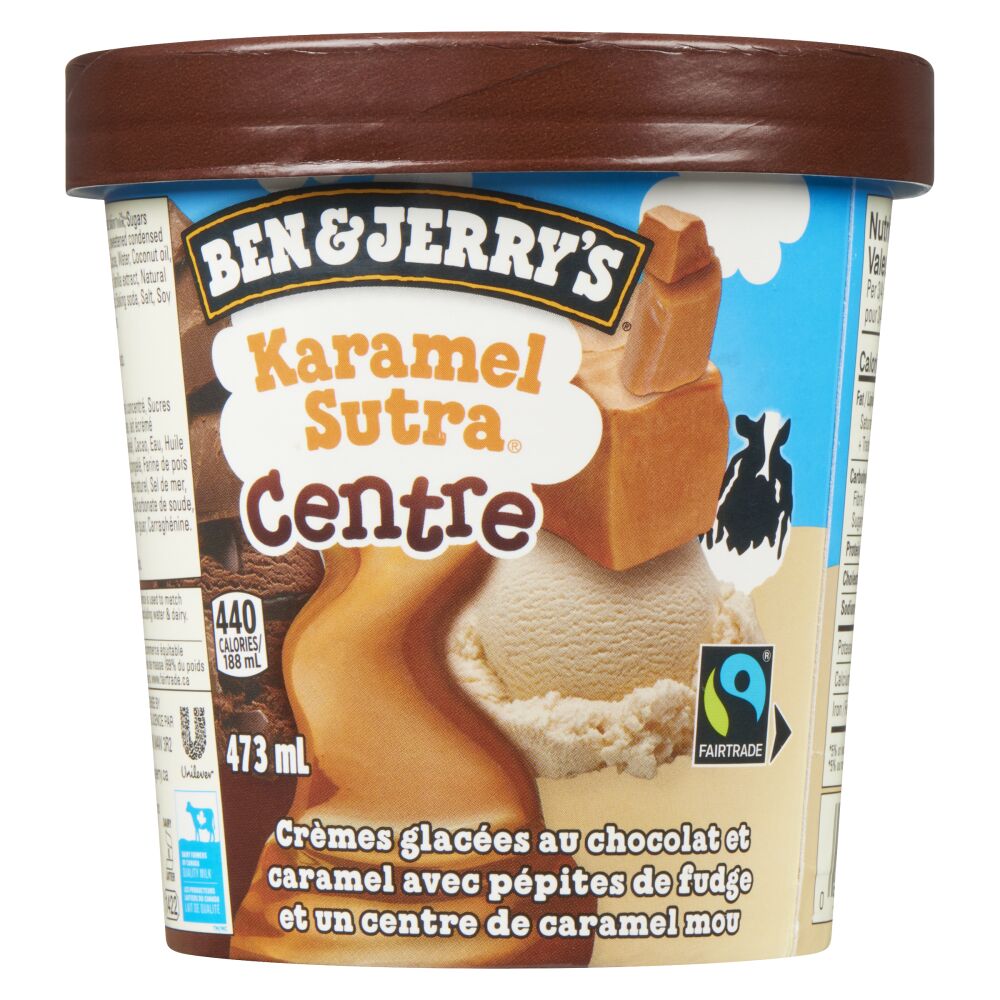 Ben & Jerry's Crème glace karamel sutra centre 473ml