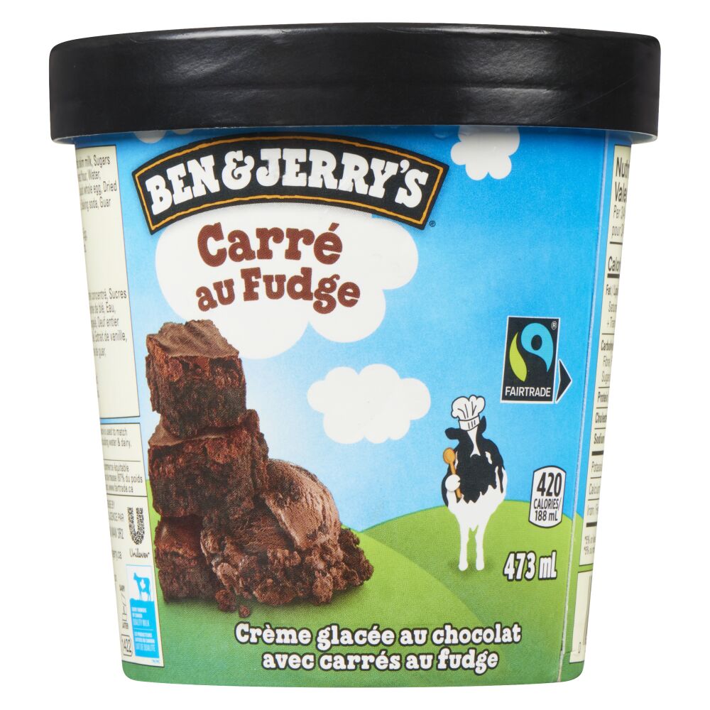 Ben & Jerry's Crème glacée carré au fudge 473ml