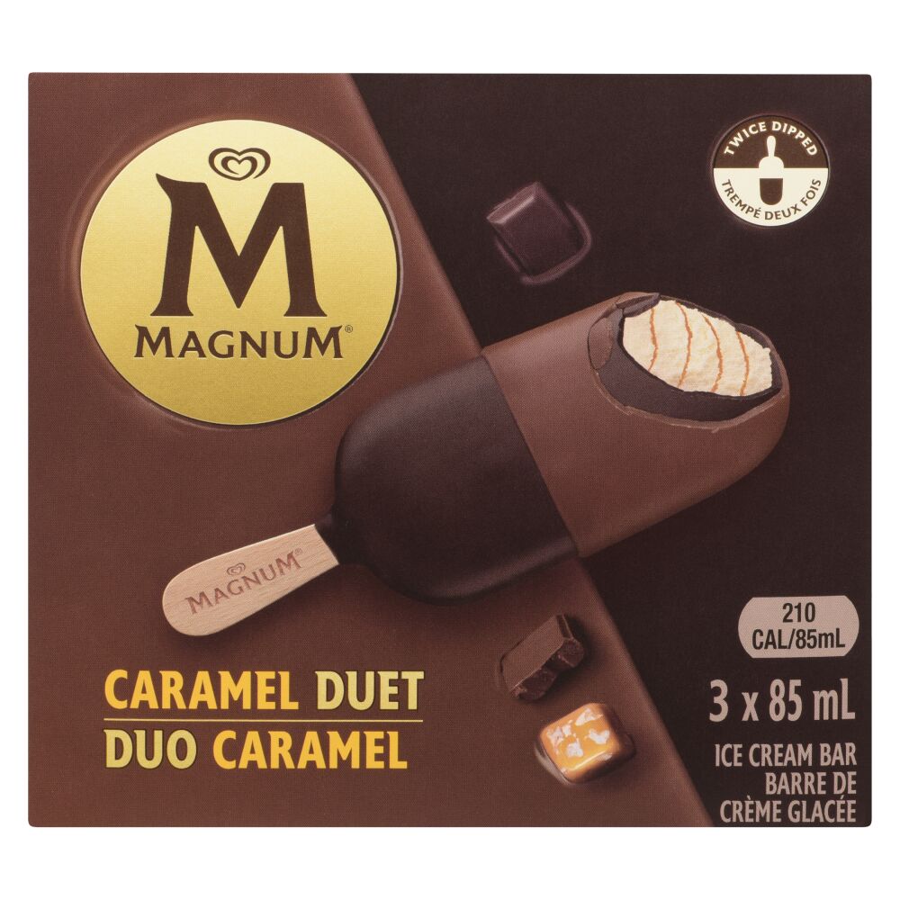 Magnum Caramel Duet Ice Cream Bars 3x85ml