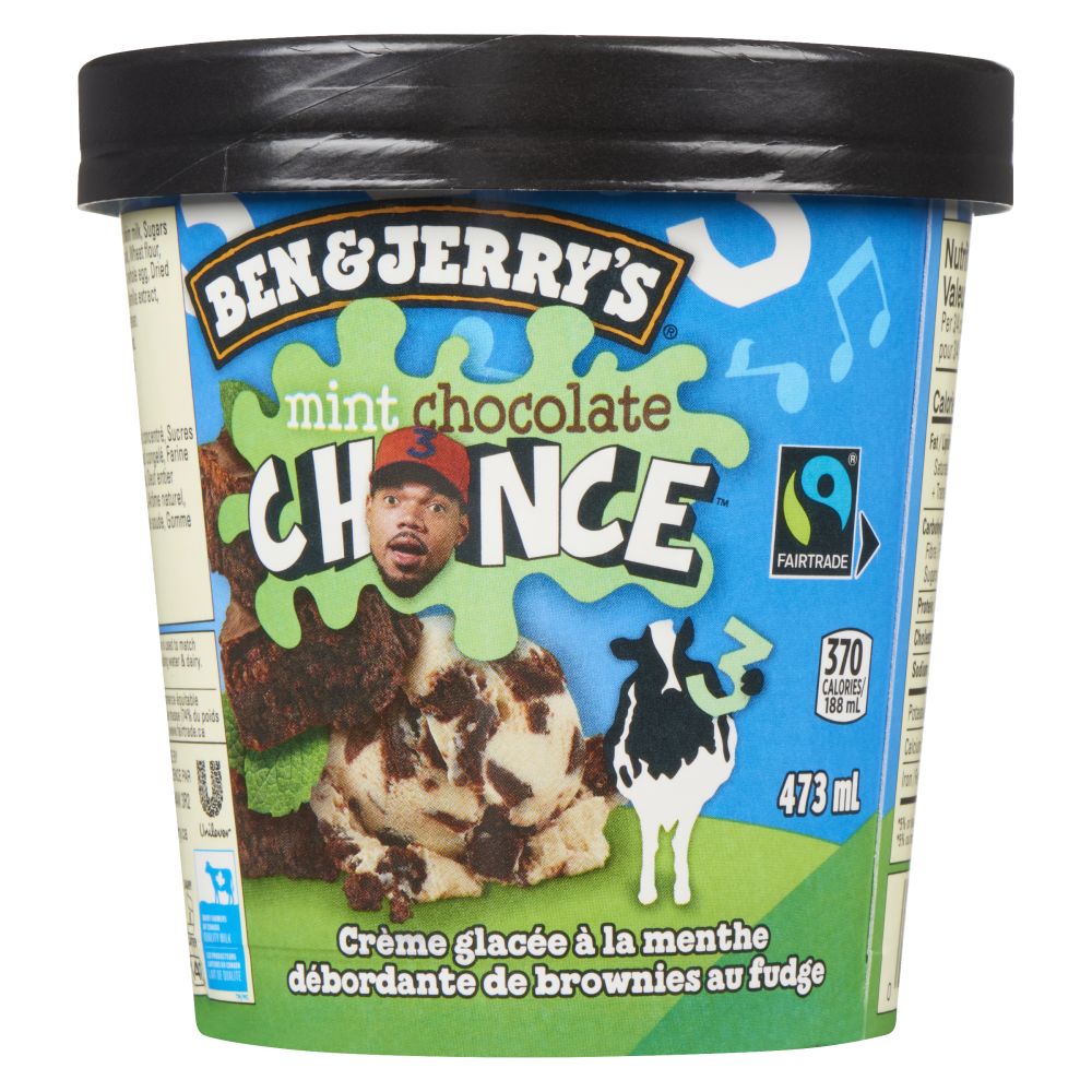 Ben & Jerry's Crème glacée Mint Chocolate Chance 473ml