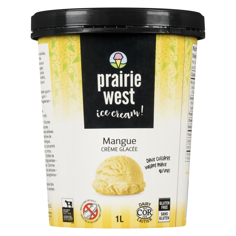 Prairie West Ice Cream! Crème glacée mangue 1L