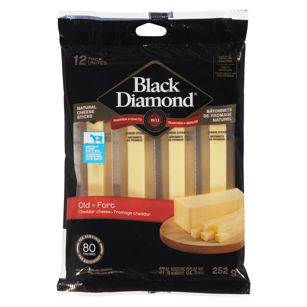 Black Diamond Old White Cheddar Sticks 252g