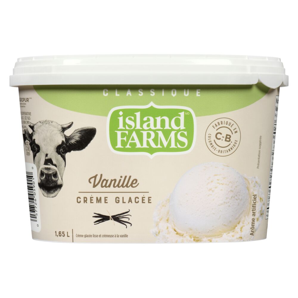 Island Farms Crème glacée classique vanille 1.65L