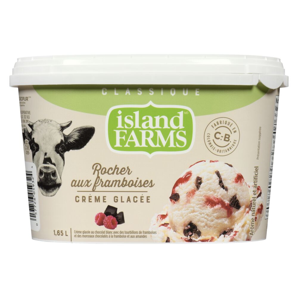 Island Farms Crème glacée classique rocher aux framboises 1.65L