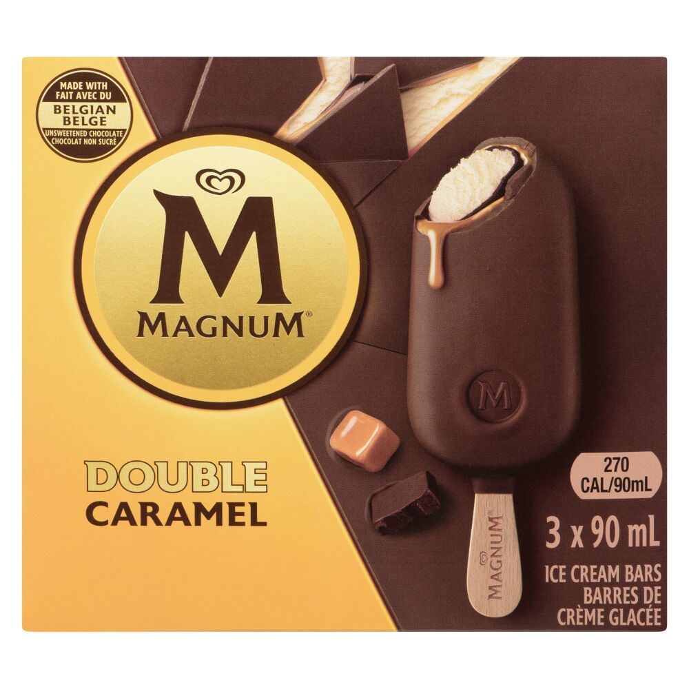 Magnum Double Caramel Ice Cream Bars 3X90ml