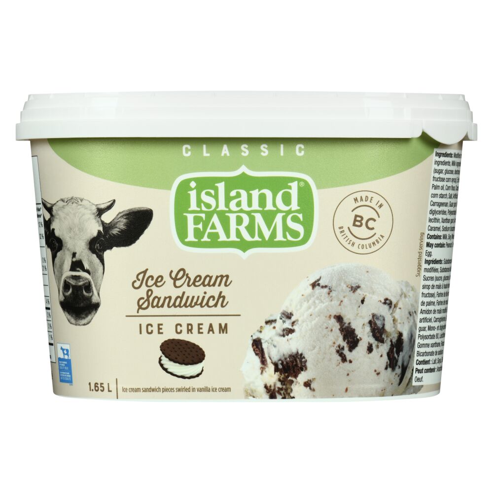 Island Farms Ice Cream Sandwich Ice Cream  1.65L