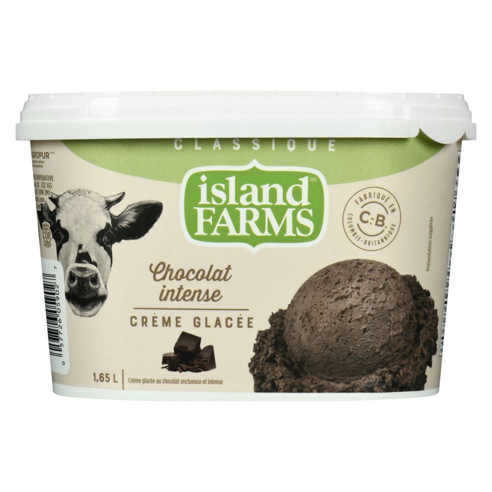 Island Farms Crème glacée classique chocolat intense 1.65L