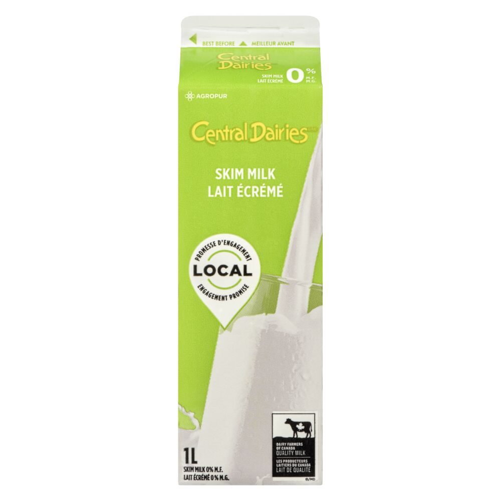 Central Dairies Skim Milk 0% M.F. 1L
