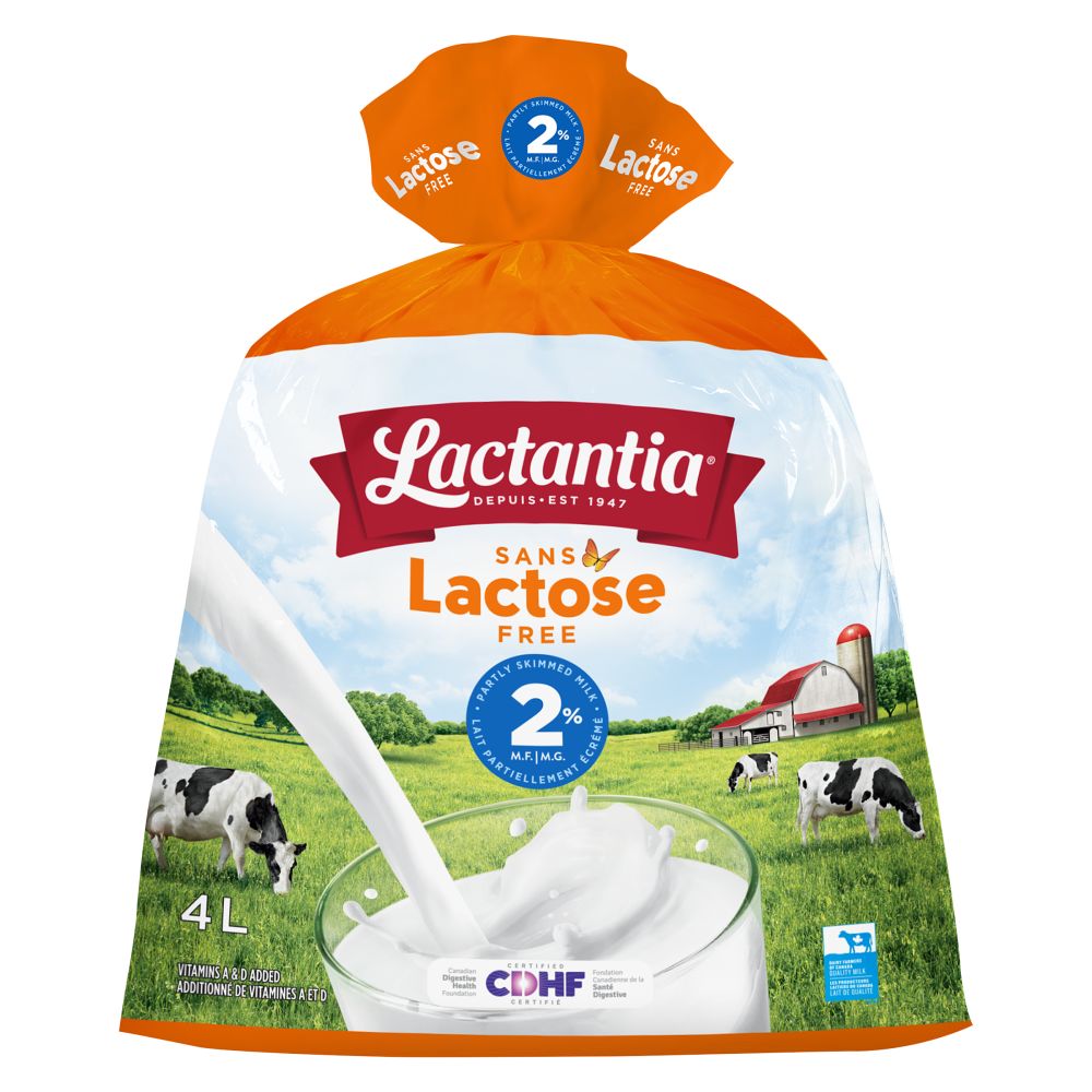 Lactantia Lactose Free Partly Skimmed Milk 2% M.F. 4L