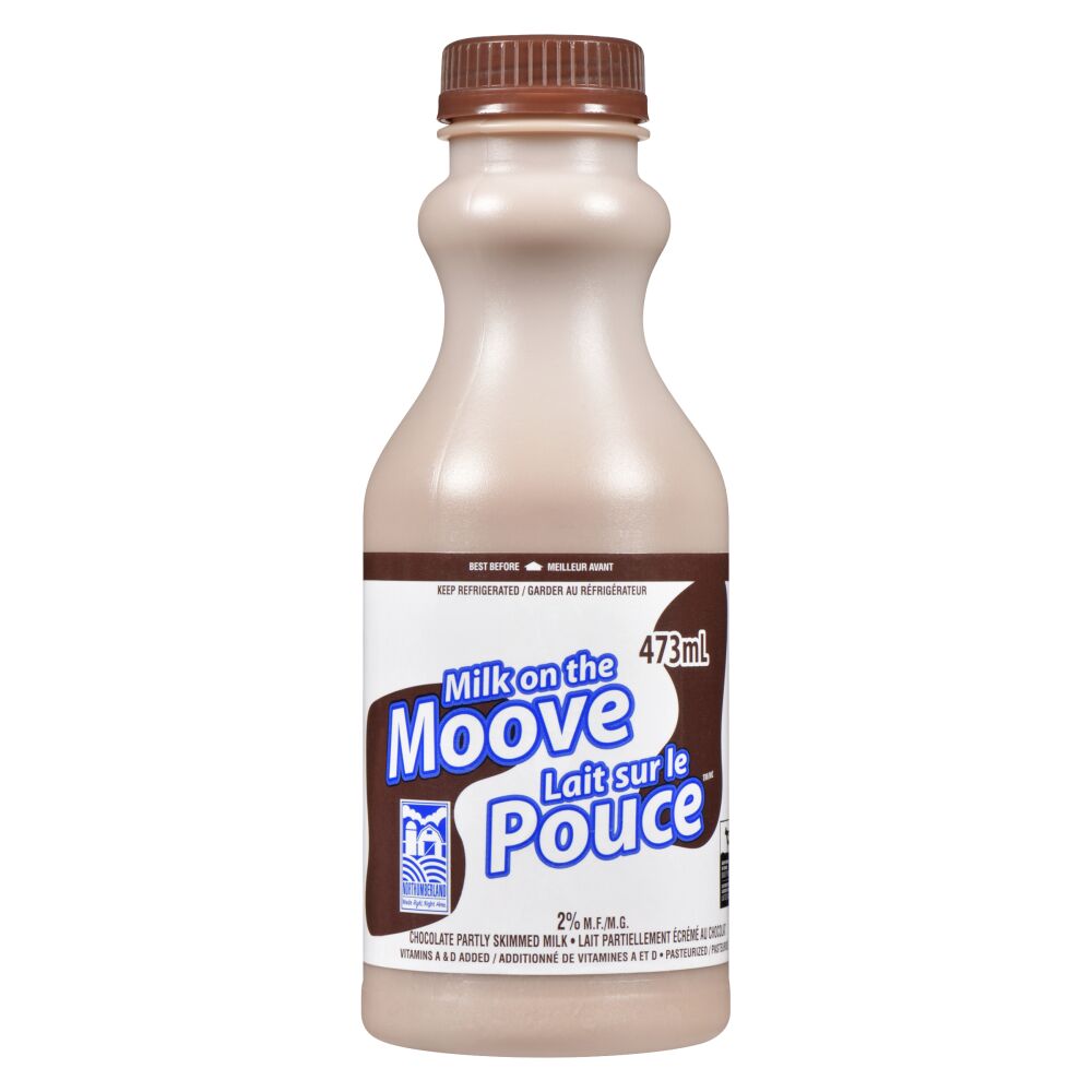 Northumberland Milk On The Moove Partly Skimmed Chocolate Milk 2% M.F. 473ml