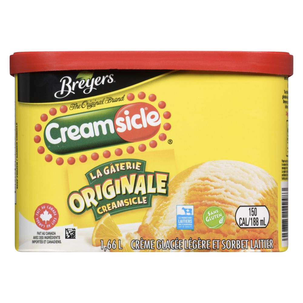 Breyers Crème glacée légère et sorbet laitier Creamsicle 1.66L