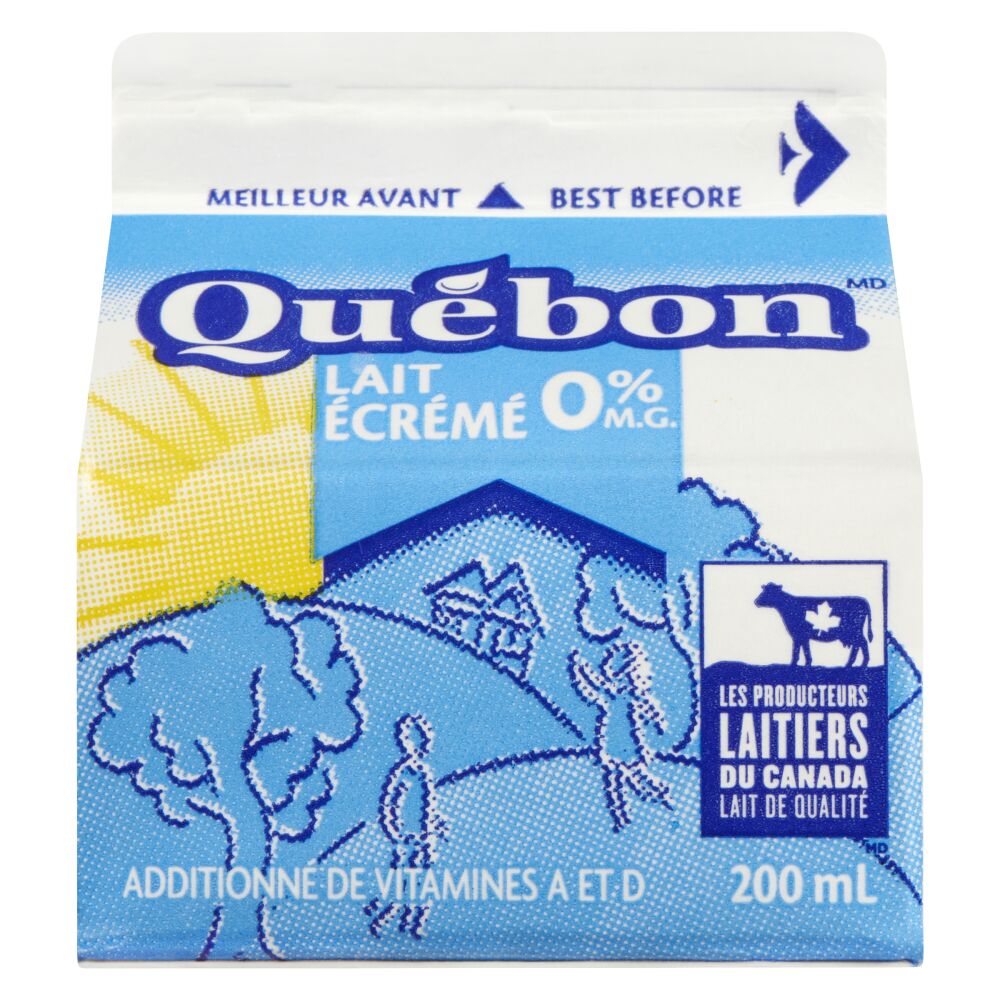 Québon Lait écrémé 0% M.G. 200ml