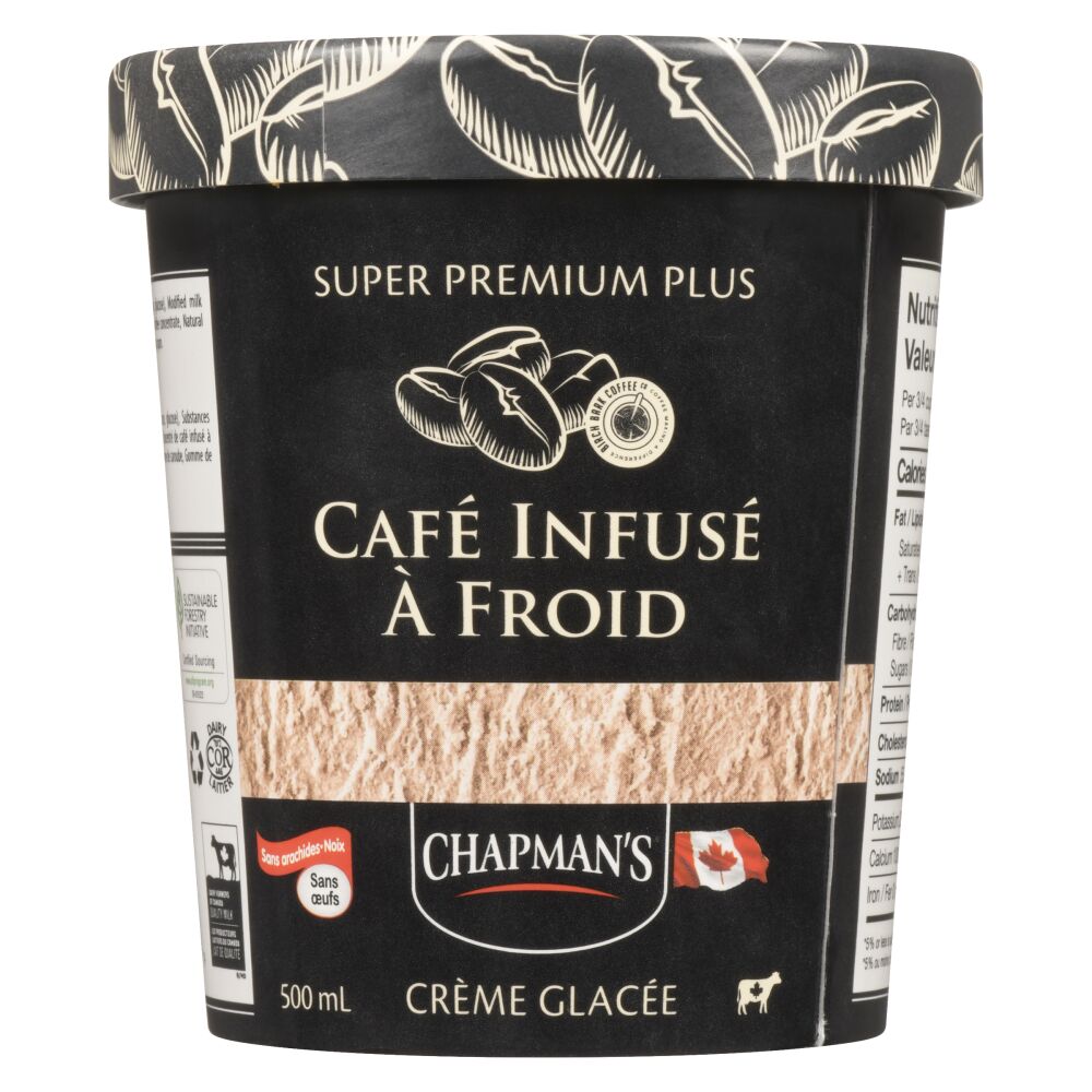 Chapman's Crème glacée super premium plus café infusé à froid 500ml