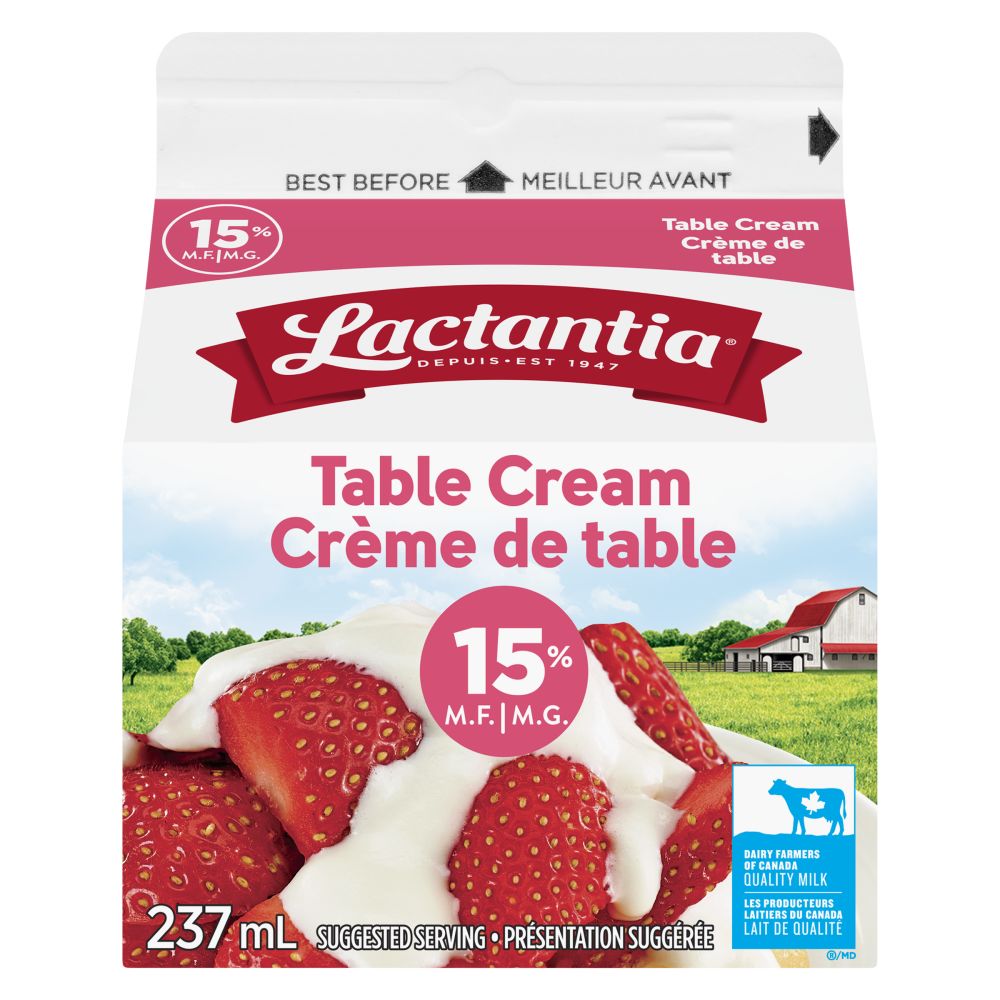 Lactantia Table Cream 15% M.F. 237ml