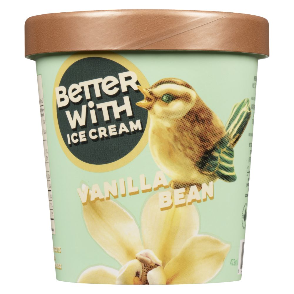Better Acres Ice Cream Vanilla Bean Ice Cream 473ml