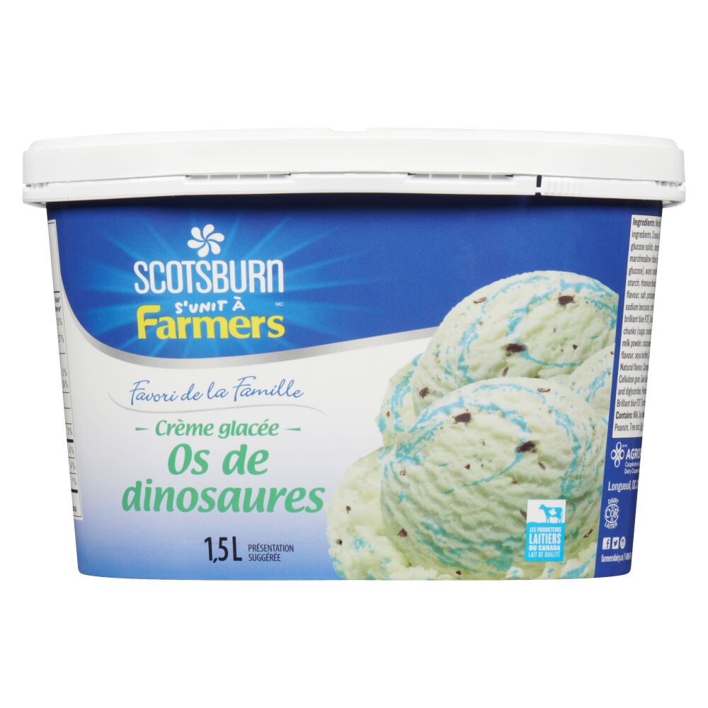 Scotsburn s'unit à Farmers Crème glacée os de dinosaures 1.5L