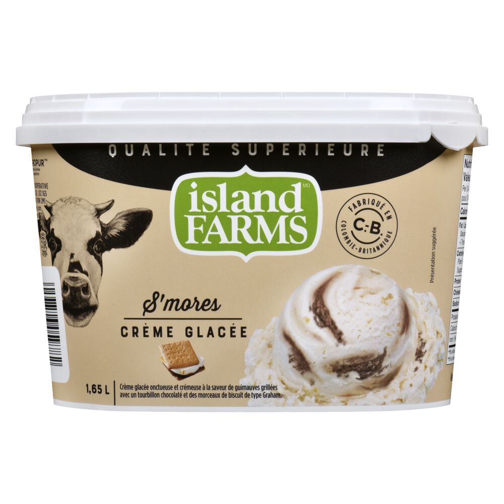 Island Farms Crème glacée qualité supérieure s'mores 1.65L