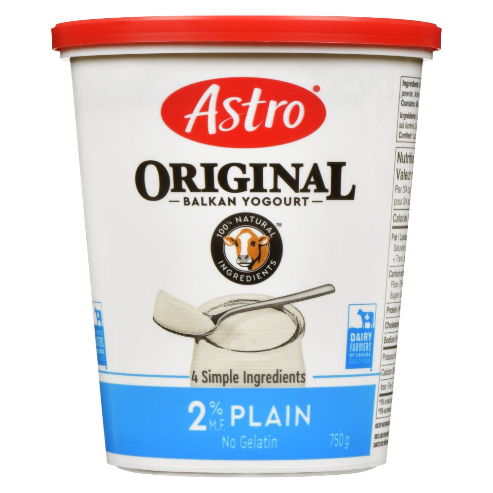 Astro® Original Balkan Yogurt Plain 2% M.F. 750g