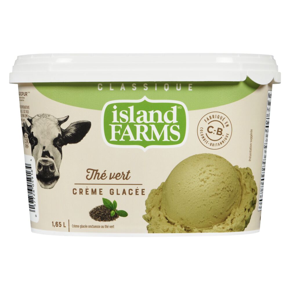 Island Farms Crème glacée classique thé vert 1.65L