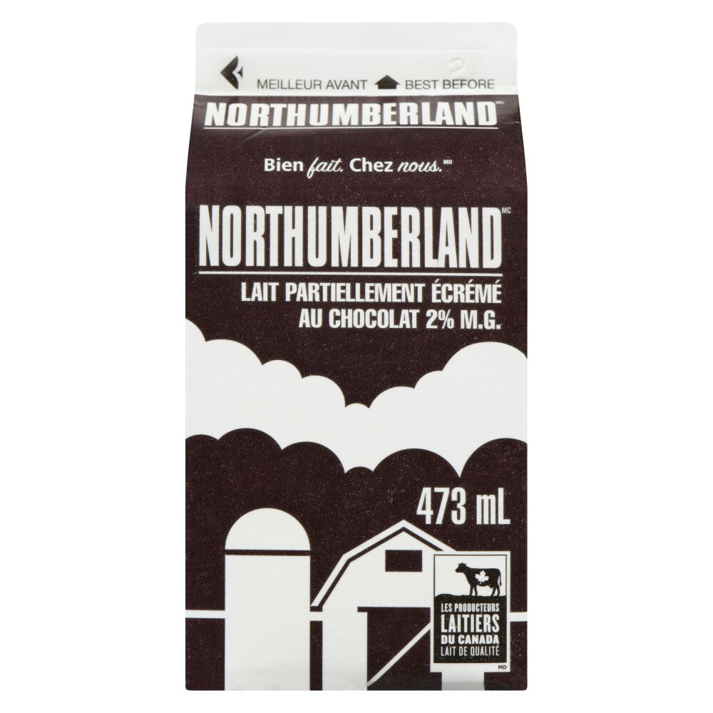Northumberland Lait partiellement écrémé au chocolat 2% M.G. 473ml