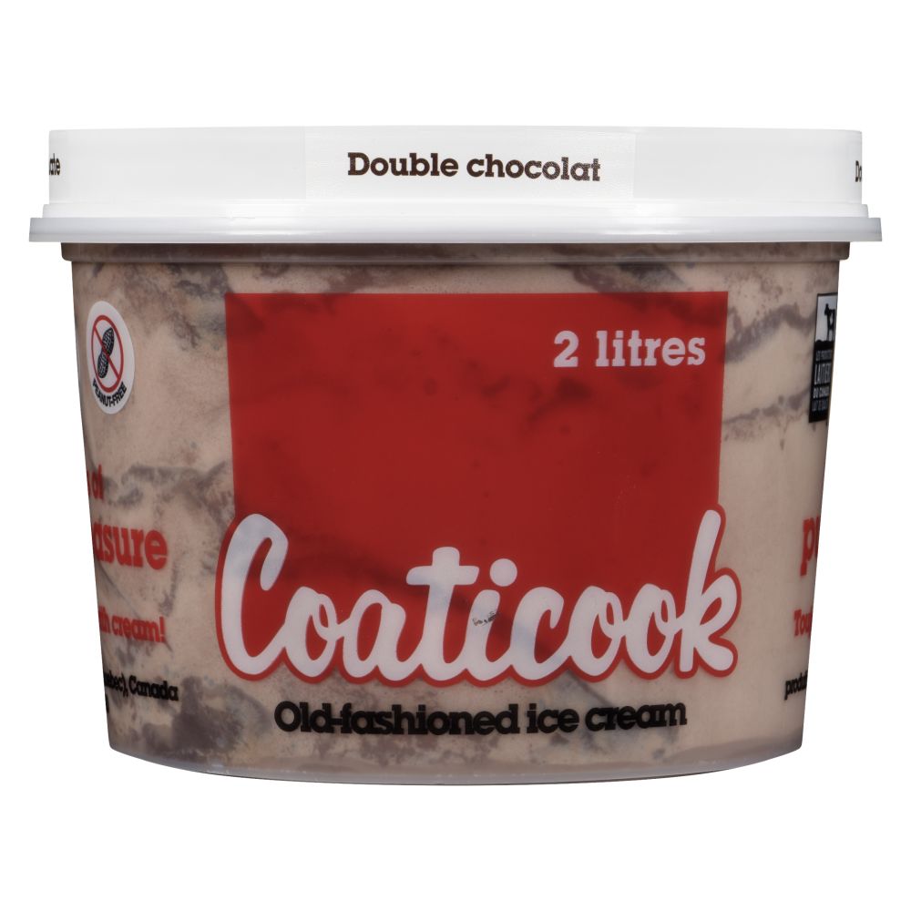 Coaticook Double Chocolate Old-Fashioned Ice Cream 2L