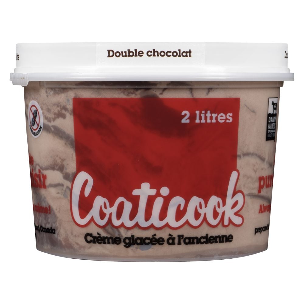 Coaticook Crème glacée à l'ancienne double chocolat 2L