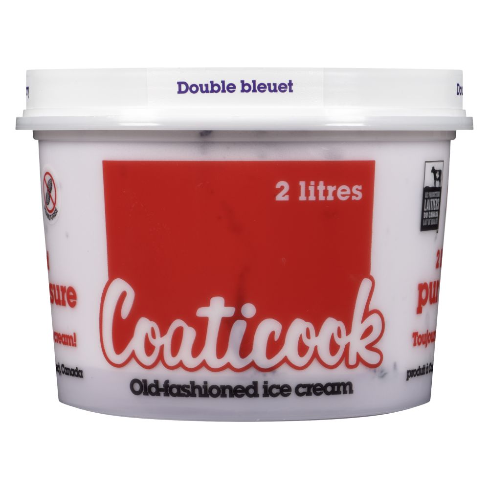 Coaticook Double Blueberry Old-Fashioned Ice Cream 2L