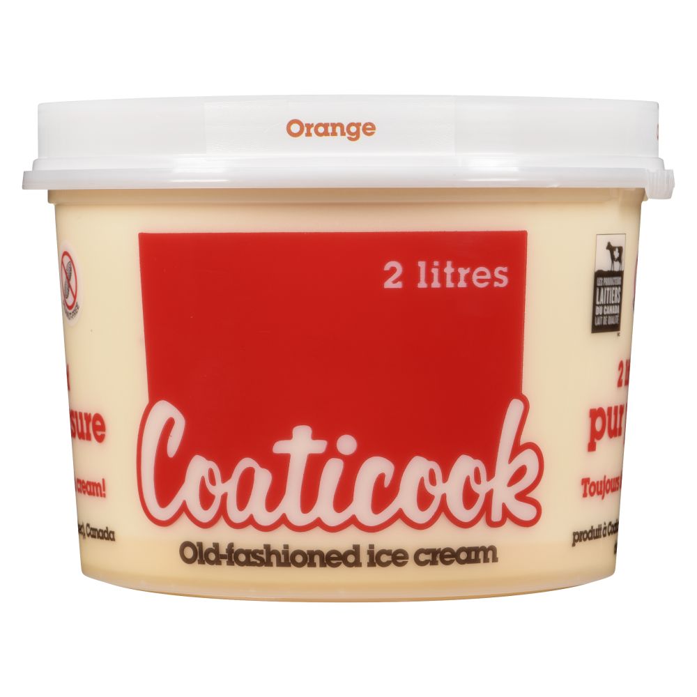 Coaticook Orange Old-Fashioned Ice Cream 2L