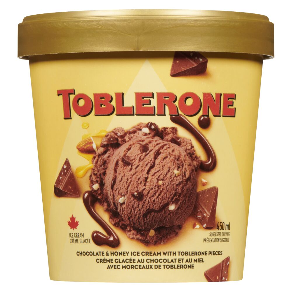 Toblerone Chocolate & Honey with Toblerone Pieces Ice Cream 450ml