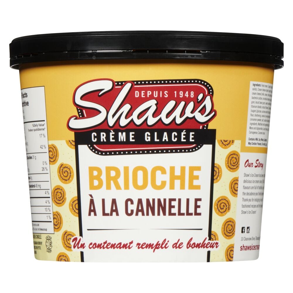 Shaw's Ice Cream Crème glacée brioche à la cannelle 1.5L