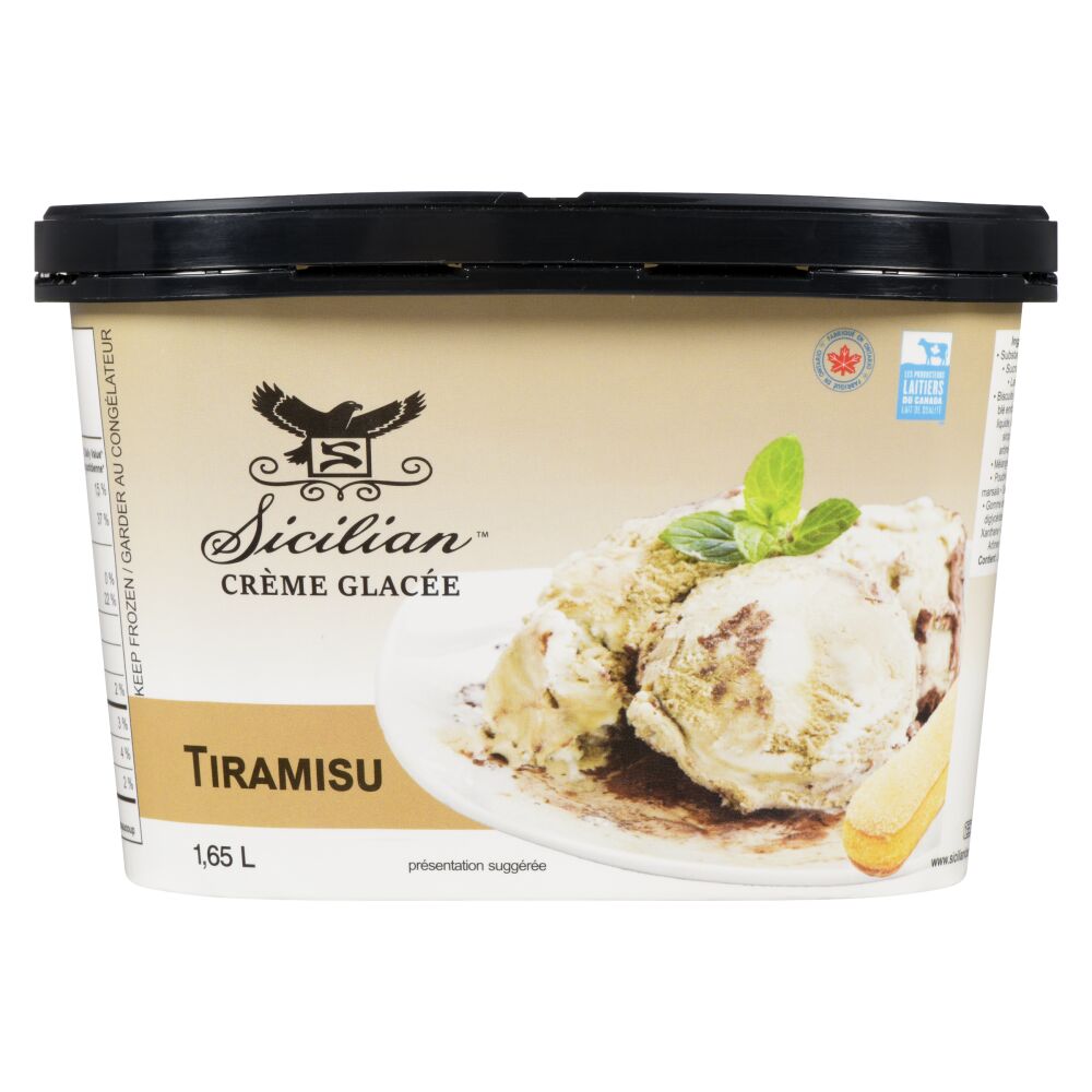 Sicilian Ice Cream Crème glacée tiramisu 1.65L