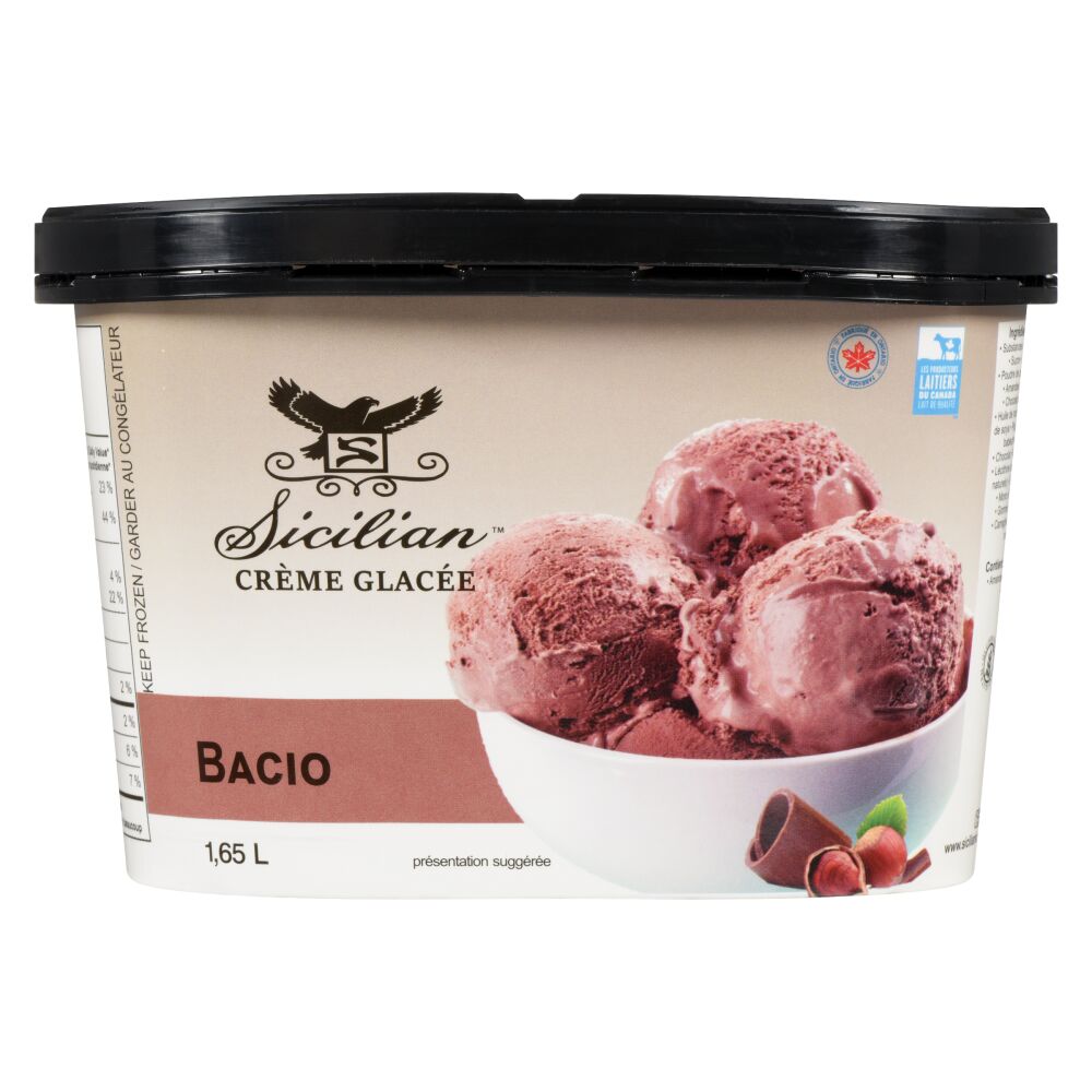 Sicilian Ice Cream Crème glacée bacio 1.65L