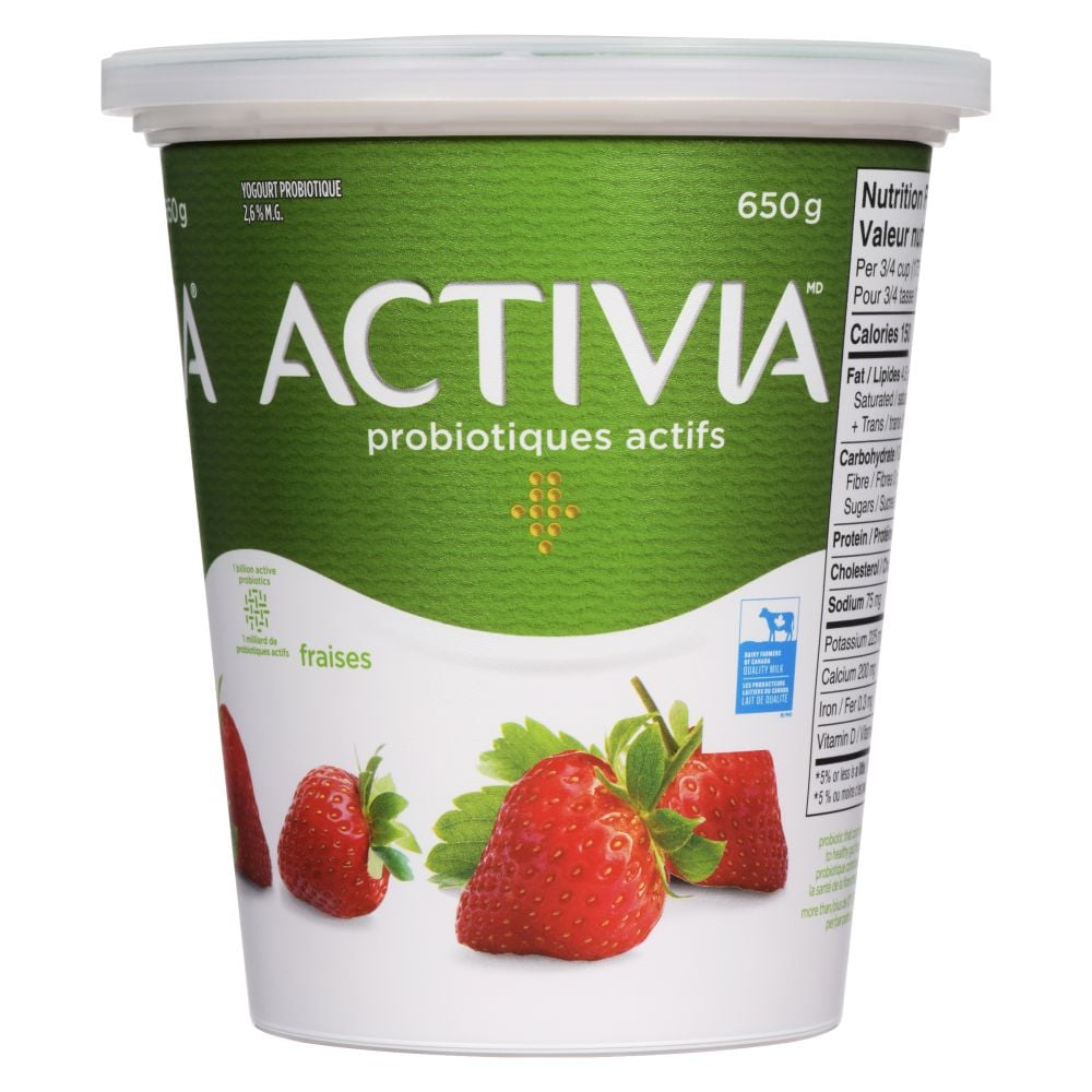 Activia Yogourt probiotique fraises 650g