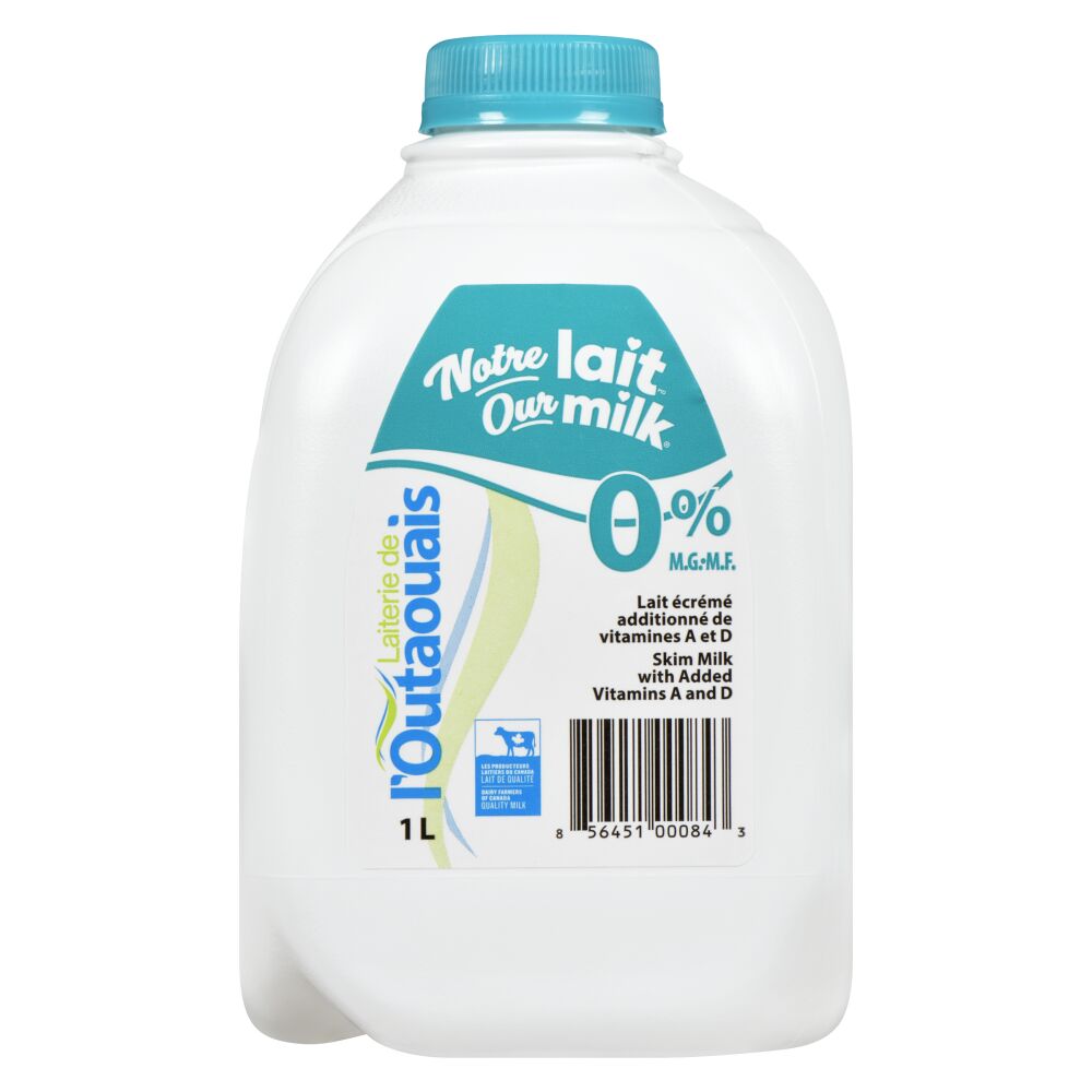 Laiterie de l'Outaouais Skim Milk 0% M.F. 1L