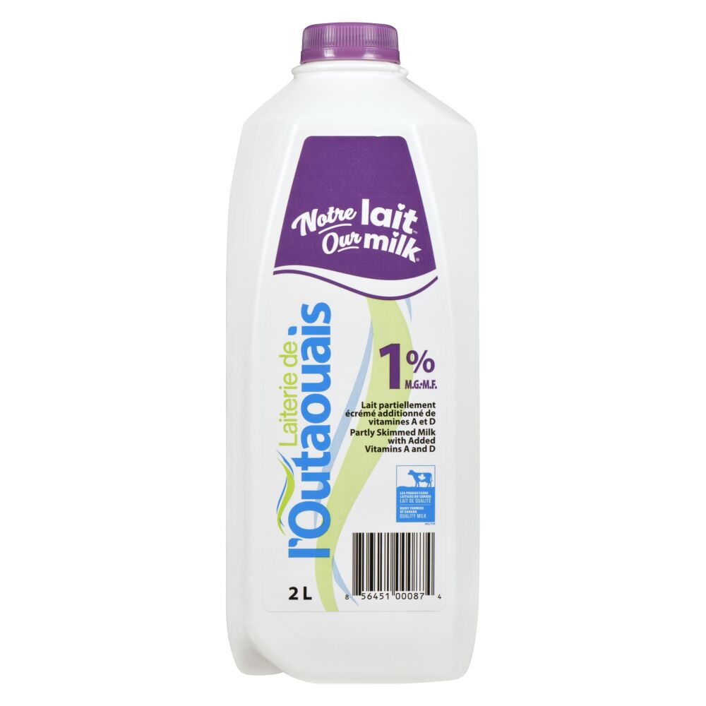 Laiterie de l'Outaouais Partly Skimmed Milk 1% M.F. 2L