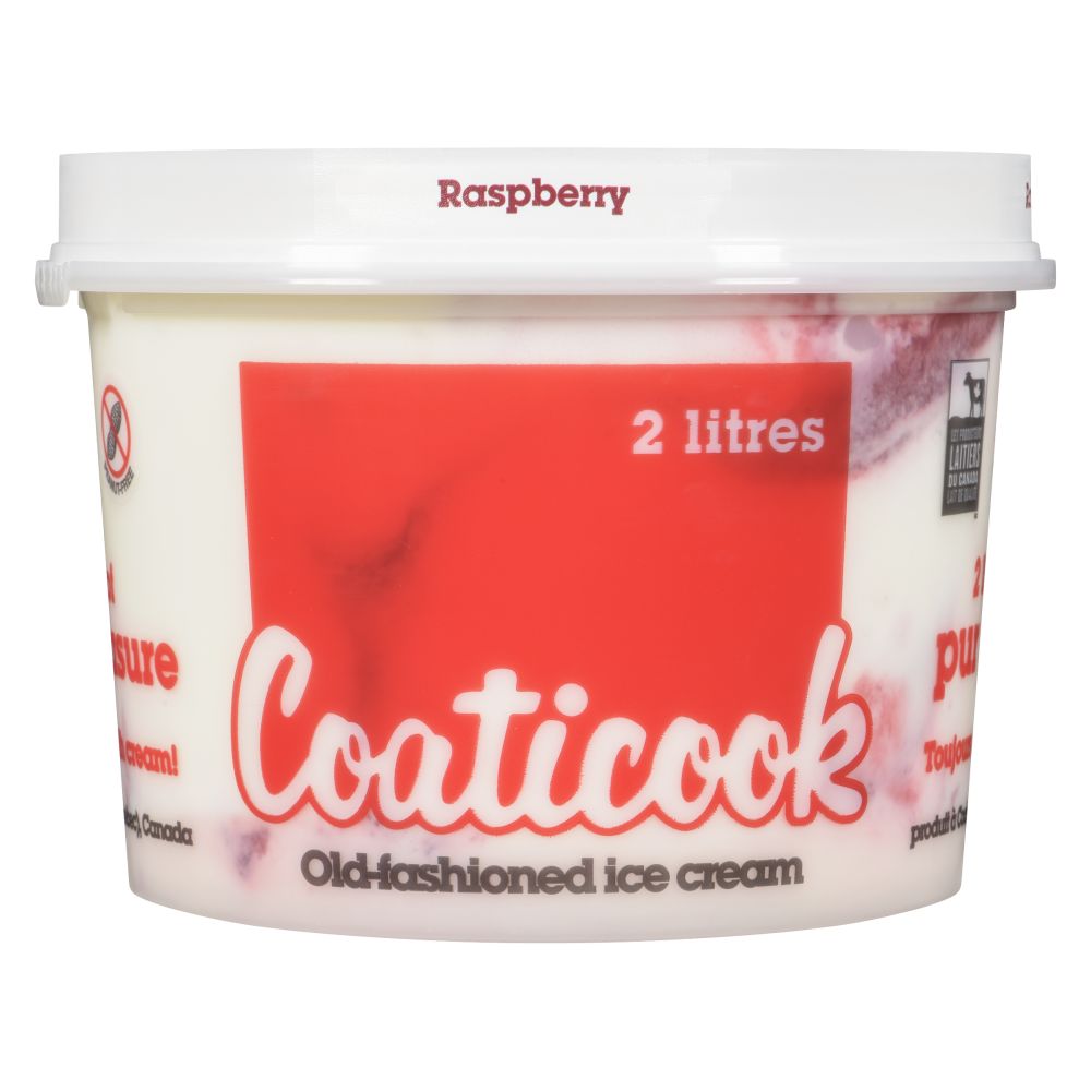 Coaticook Raspberry Old-Fashioned Ice Cream 2L