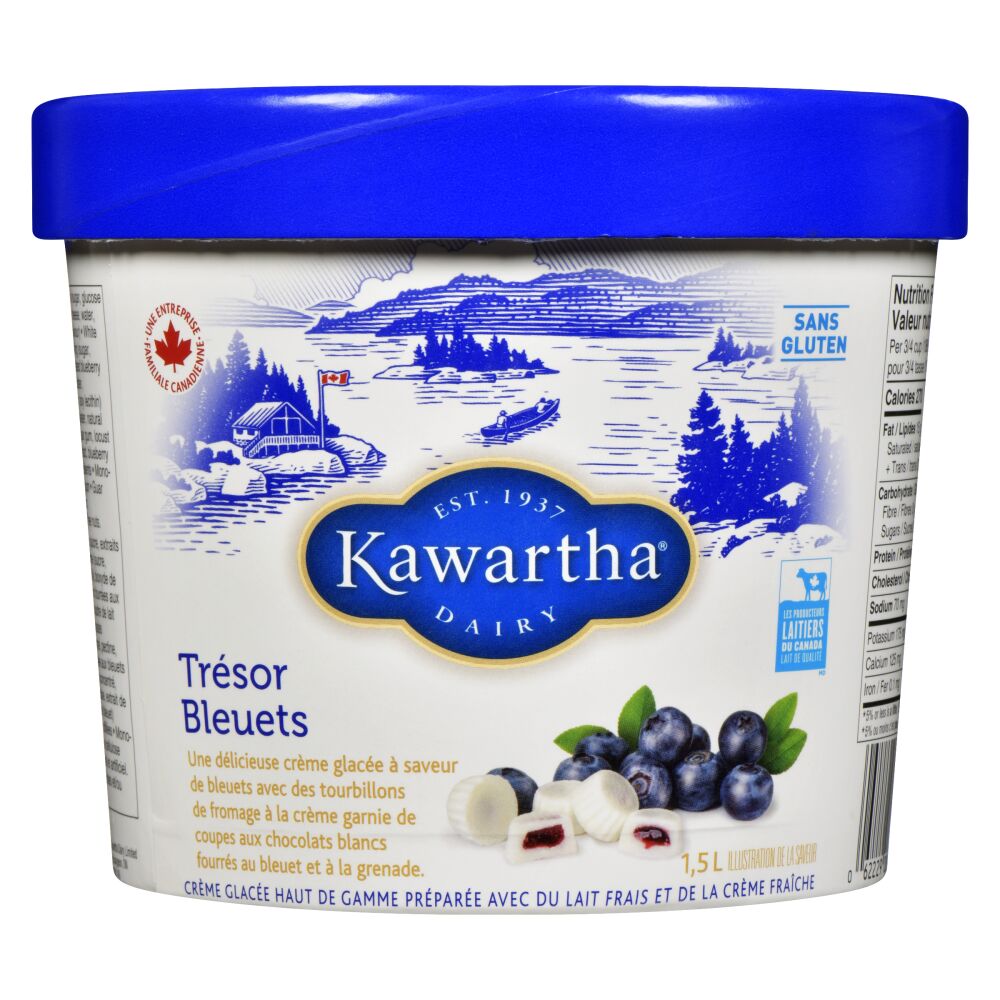 Kawartha Dairy Crème glacée trésor bleuets 1.5L