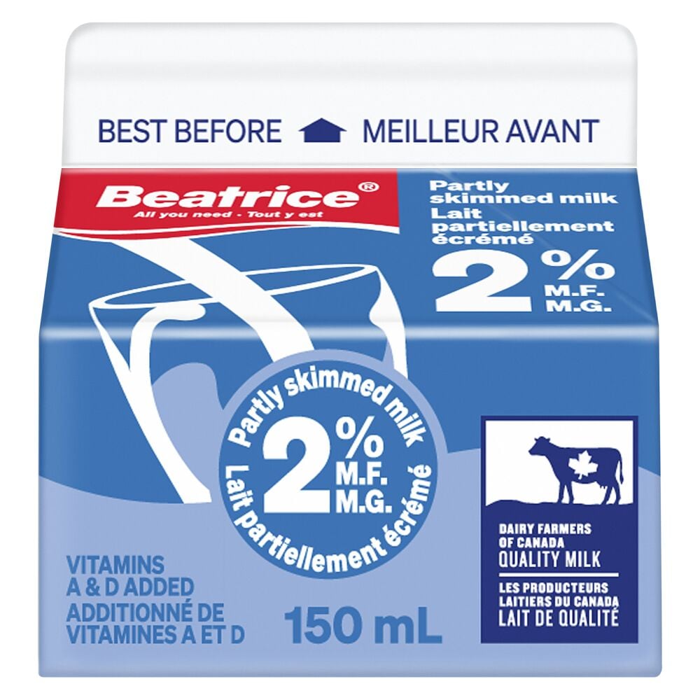 Beatrice Partly Skimmed Milk 2% M.F. 150ml