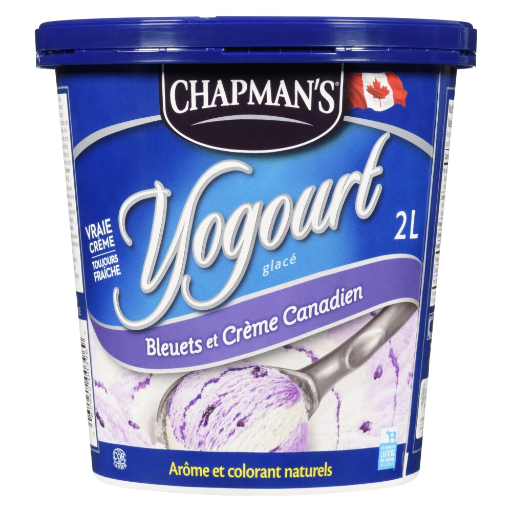 Chapman's Yogourt glacé bleuet et crème canadienne 2L