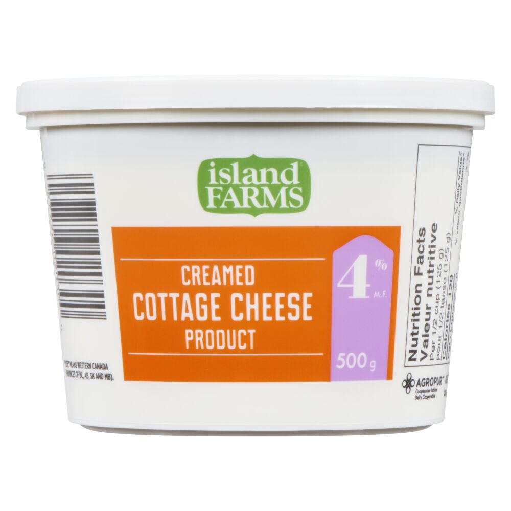 Island Farms Creamed Cottage Cheese Product 4% M.F. 500g
