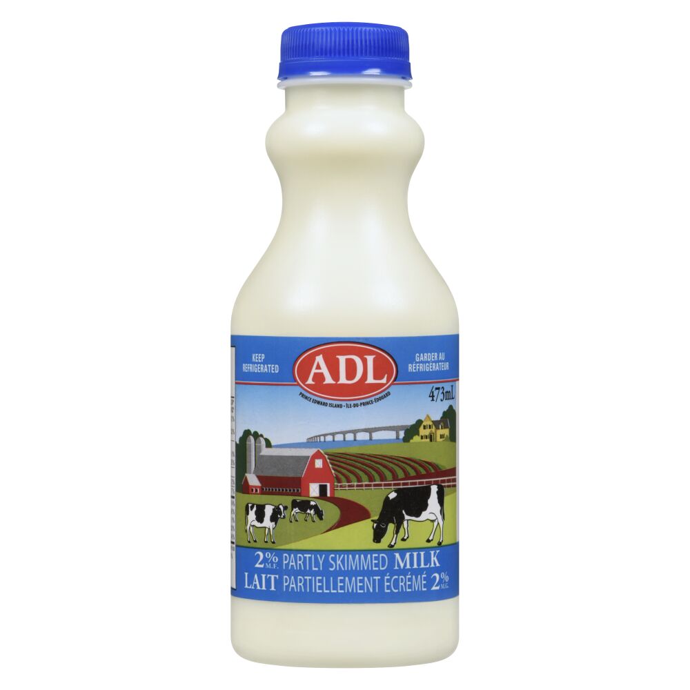 ADL Partly Skimmed Milk 2% M.F. 473ml