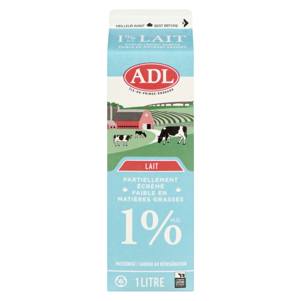 ADL Lait partiellement écrémé 1% M.G. 1L