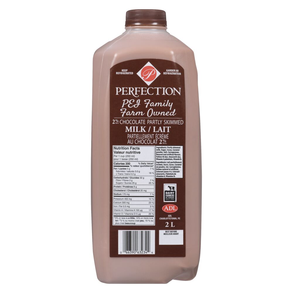 Perfection Partly Skimmed Chocolate Milk 2% M.F. 2L