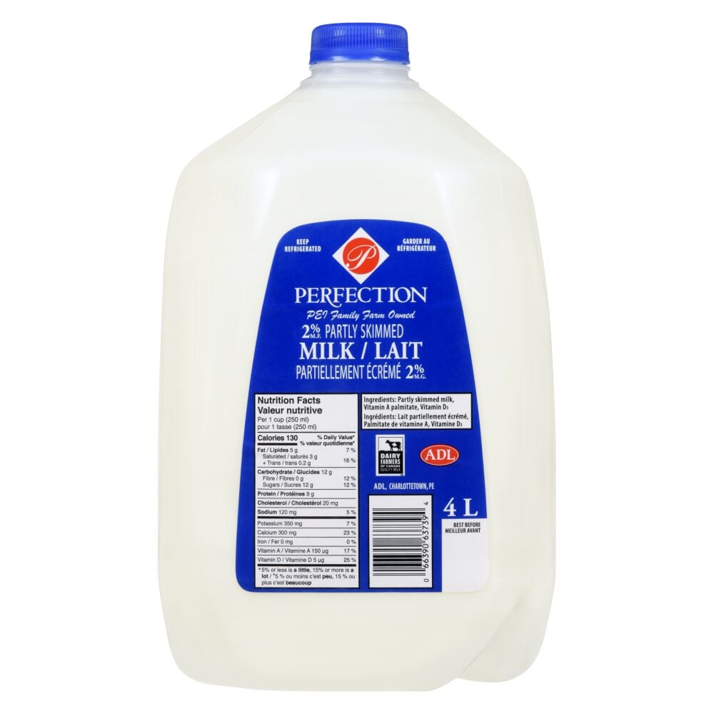Perfection Partly Skimmed Milk 2% M.F. 4L